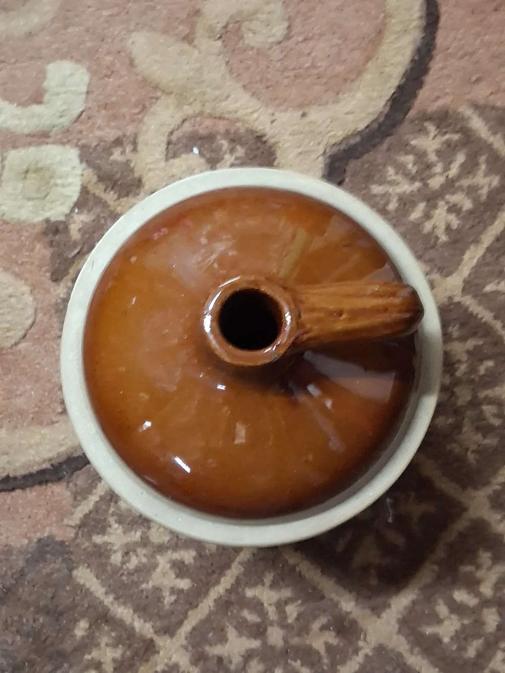 Brown & Cream Vintage Western Stoneware Jug